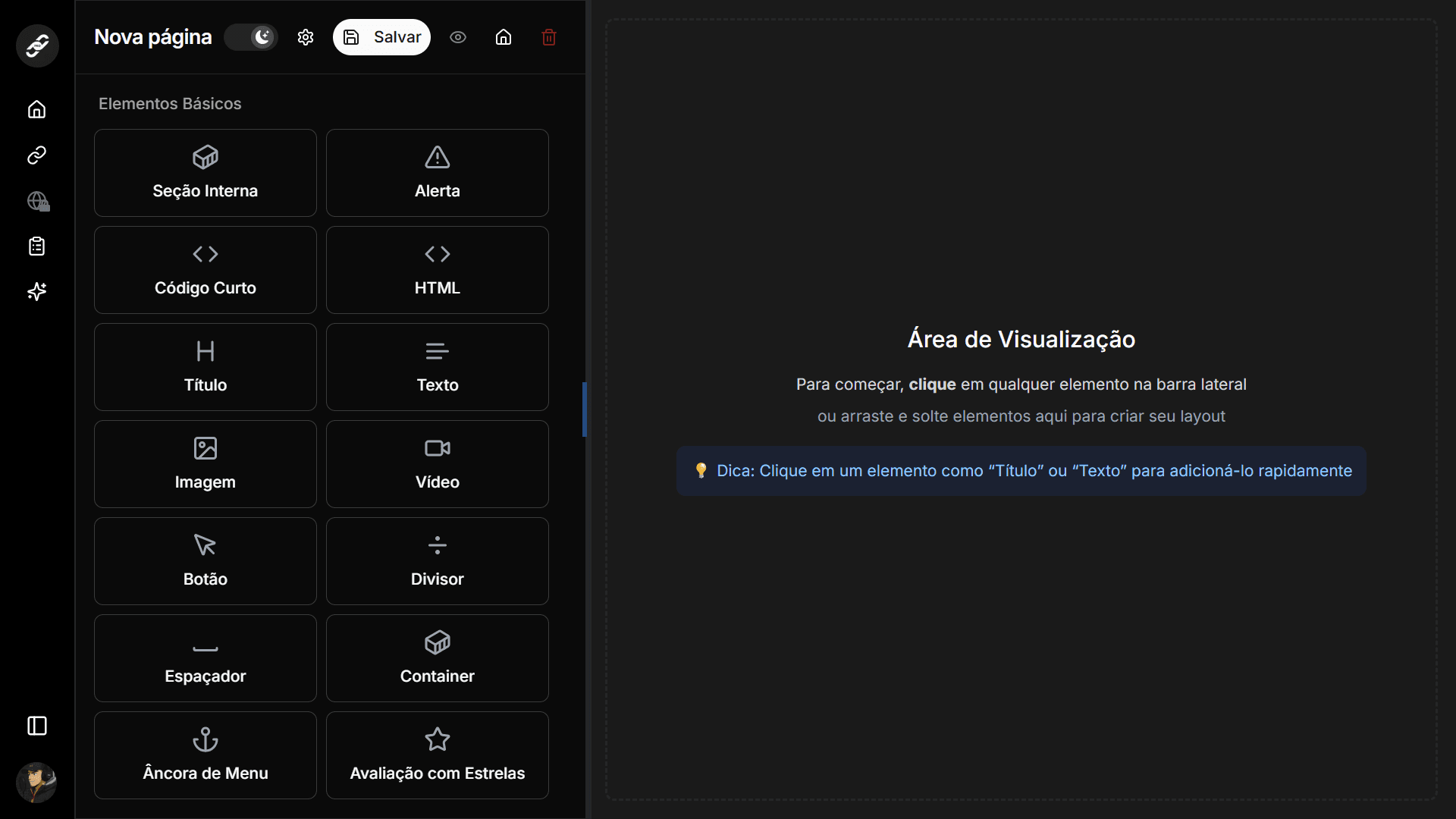 Criando uma página web